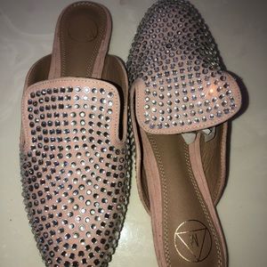Studded crystal Missguided mules